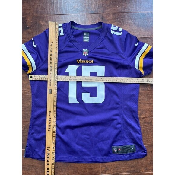 Greg Jennings 15 Minnesota Vikings XL Purple Jersey NFL Nike On Field Stitched - Picture 4 of 5